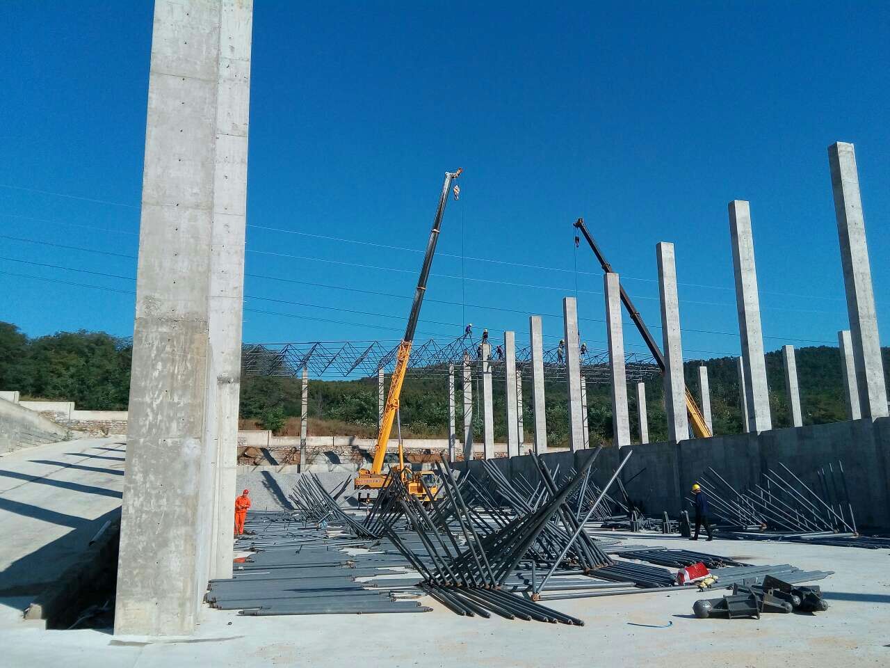 丹江口搅拌站网架